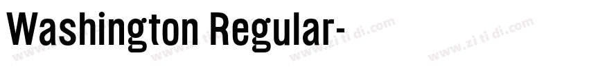 Washington Regular字体转换
